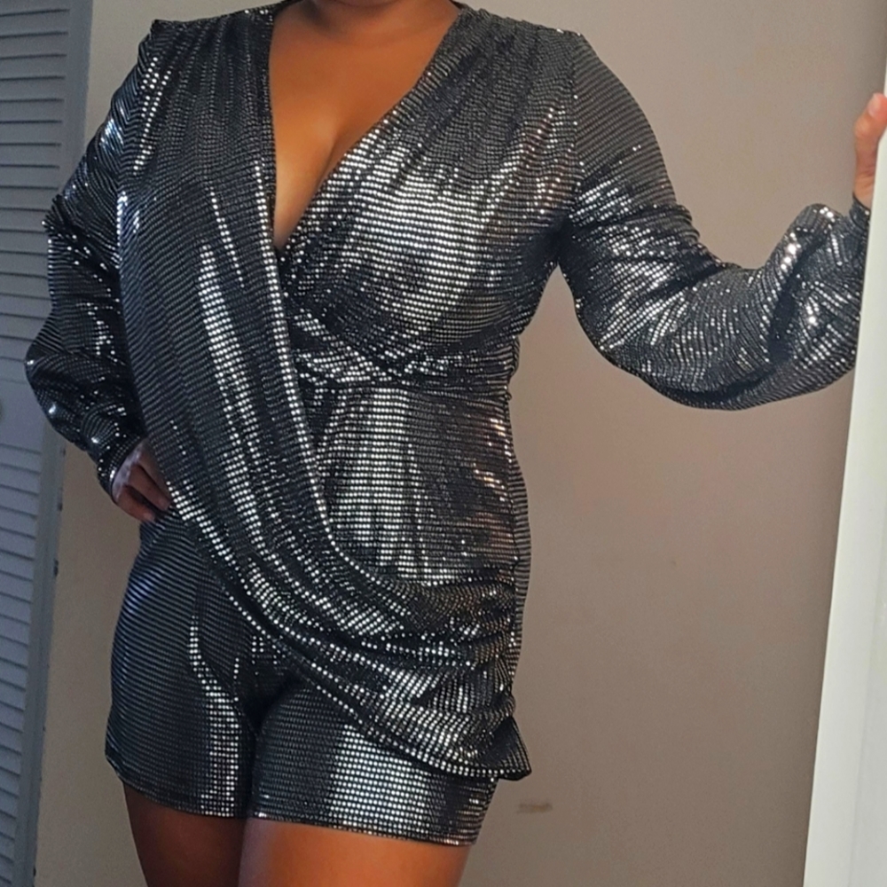 Shiny Romper 3"inseam
